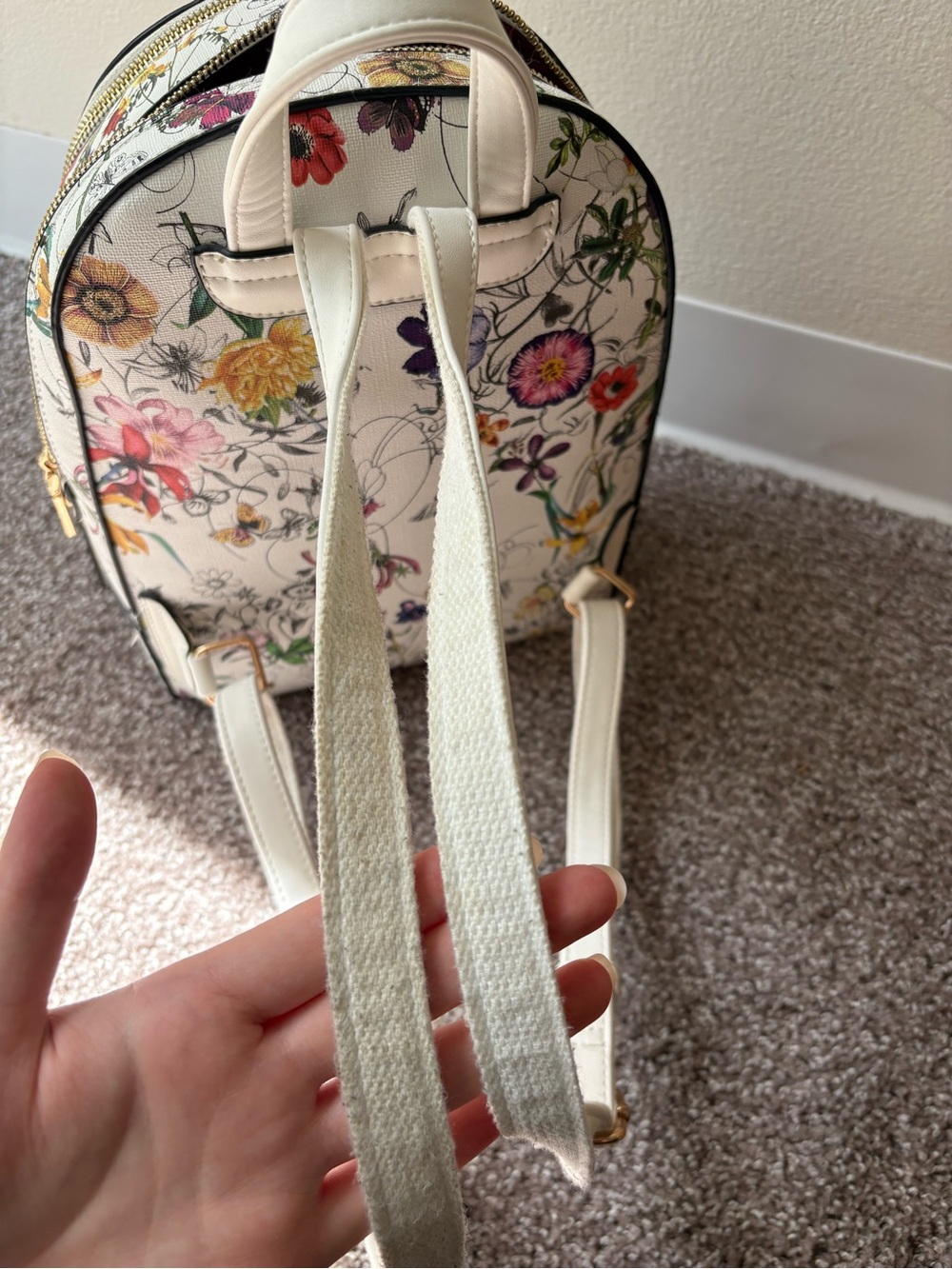 Floral Print Mini Backpack & Wallet Set - Picture 8 of 8